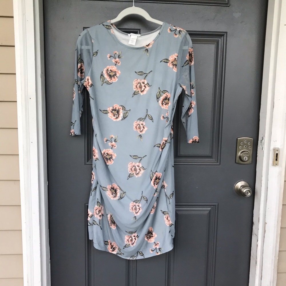 Floral Print Maternity Dress